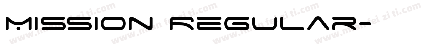 Mission Regular字体转换